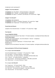 Complimenti a tutti i partecipanti!!! Categoria "Cori di Voci Bianche