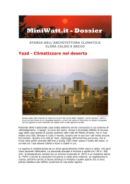 Yazd - Climatizzare nel deserto