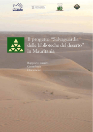 Il progetto “Salvaguardia delle biblioteche del deserto” in Mauritania