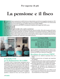 La pensione e il fisco