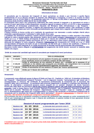 Calendario esami consulente ADR - Ministero delle Infrastrutture e