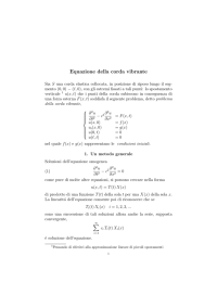 Equazione della corda vibrante