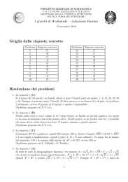 I Giochi di Archimede -- Soluzioni biennio