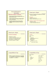 Corso di Elementi di Informatica Numeri pari e dispari Numeri pari e