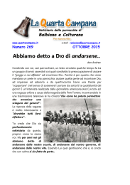 Abbiamo detto a DIO di andarsene..