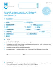 Domanda di prestazioni accessorie per il trattamento minimo