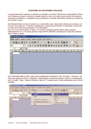 Costruire Un Cruciverba Con Excel