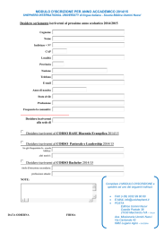 modulo d`iscrizione in formato pdf