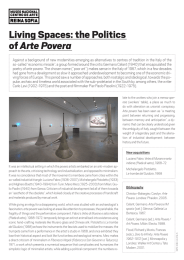 Living Spaces: the Politics of Arte Povera