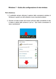 Windows 7 - Guida alla configurazione di rete wireless