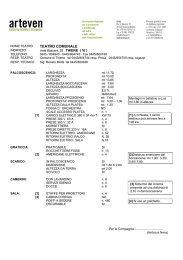 thiene - teatro comunale - scheda tecnica