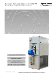 Generatore d`aria calda a basamento serie PK