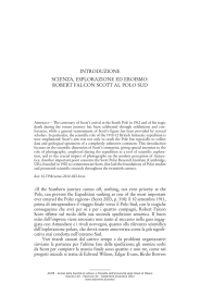 Introduzione. Scienza, esplorazione ed eroismo