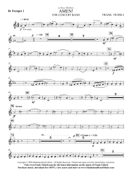 AMEN! Score and Parts Bb Trumpet 1