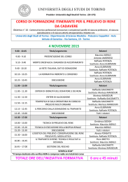 Programma - Scuola di Medicina