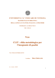 CLIT : sfida metodologica per l`insegnante di qualità