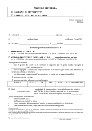 modulo richiesta assegno di maternita