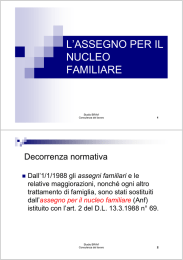 l`assegno per il nucleo familiare