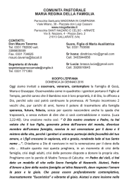 Avvisi e Calendario - Parrocchia di Madonna in Campagna