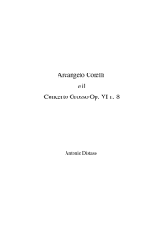 Arcangelo Corelli Concerto Grosso Op. VI n. 8