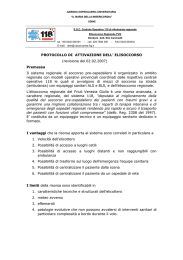 protocollo di attivazione dell`elisoccorso