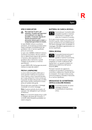 SPIE E INDICATORI PROVA LAMPADINE BATTERIA IN CARICA