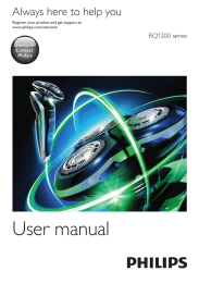 User manual - Rasoio elettrico