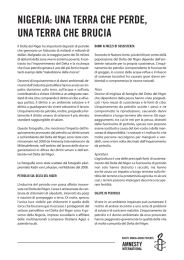 NIGERIA: UNA TERRA CHE PERDE, UNA TERRA CHE BRUCIA