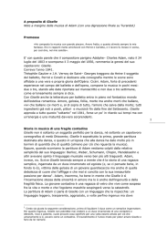 1 A proposito di Giselle Note a margine della musica di Adam (con