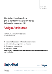 Valigia Assicurata - Unipol Assicurazioni