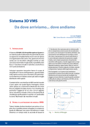 Sistema 3D VMS Da dove arriviamo... dove andiamo