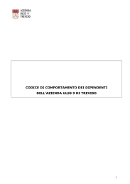 CODICE DI COMPORTAMENTO DEI DIPENDENTI DELL`AZIENDA