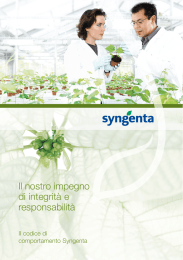 codice di comportamento Syngenta