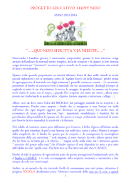 “…..QUI NON SI BUTTA VIA NIENTE….”