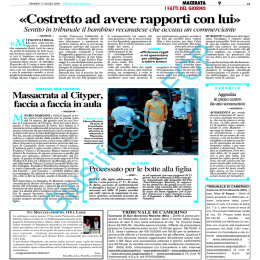 «Costretto ad avere rapporti con lui»