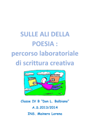 SULLE ALI DELLA POESIA : percorso laboratoriale di scrittura creativa