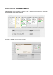 Modalità di prenotazione
