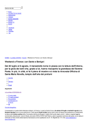 Weekend a Firenze: con Dante e Benigni - Viaggi