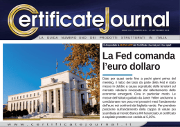 La Fed comanda l`euro dollaro