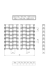 nastro t|po fm-"grecato" belt type fm-“grecato”