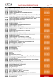 Classificazione ATECO rischi