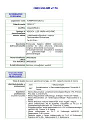 CV Tomba Francesco - Azienda Ulss 4 Alto Vicentino