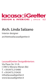 Arch. Linda Salzano - La casa di Gretter