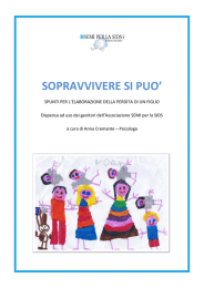 “sopravvivere si può”, spunti per l`elaborazione della perdita di un
