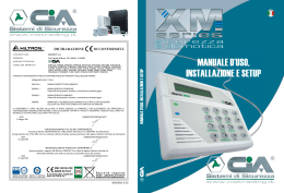 MANUALE D`USO, INSTALLAZIONE E SETUP