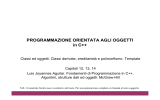 PROGRAMMAZIONE ORIENTATA AGLI OGGETTI in C++