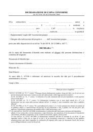 Autocertificazione di copia conforme