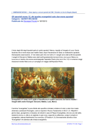 Gli apostoli erano 12, dei quattro evangelisti solo due erano apostoli