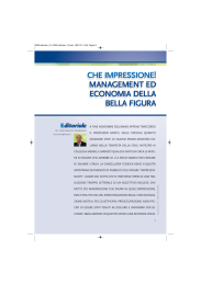 che impressione! management ed economia della bella figura