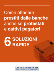 Come ottenere prestiti dalle banche anche se protestati e cattivi